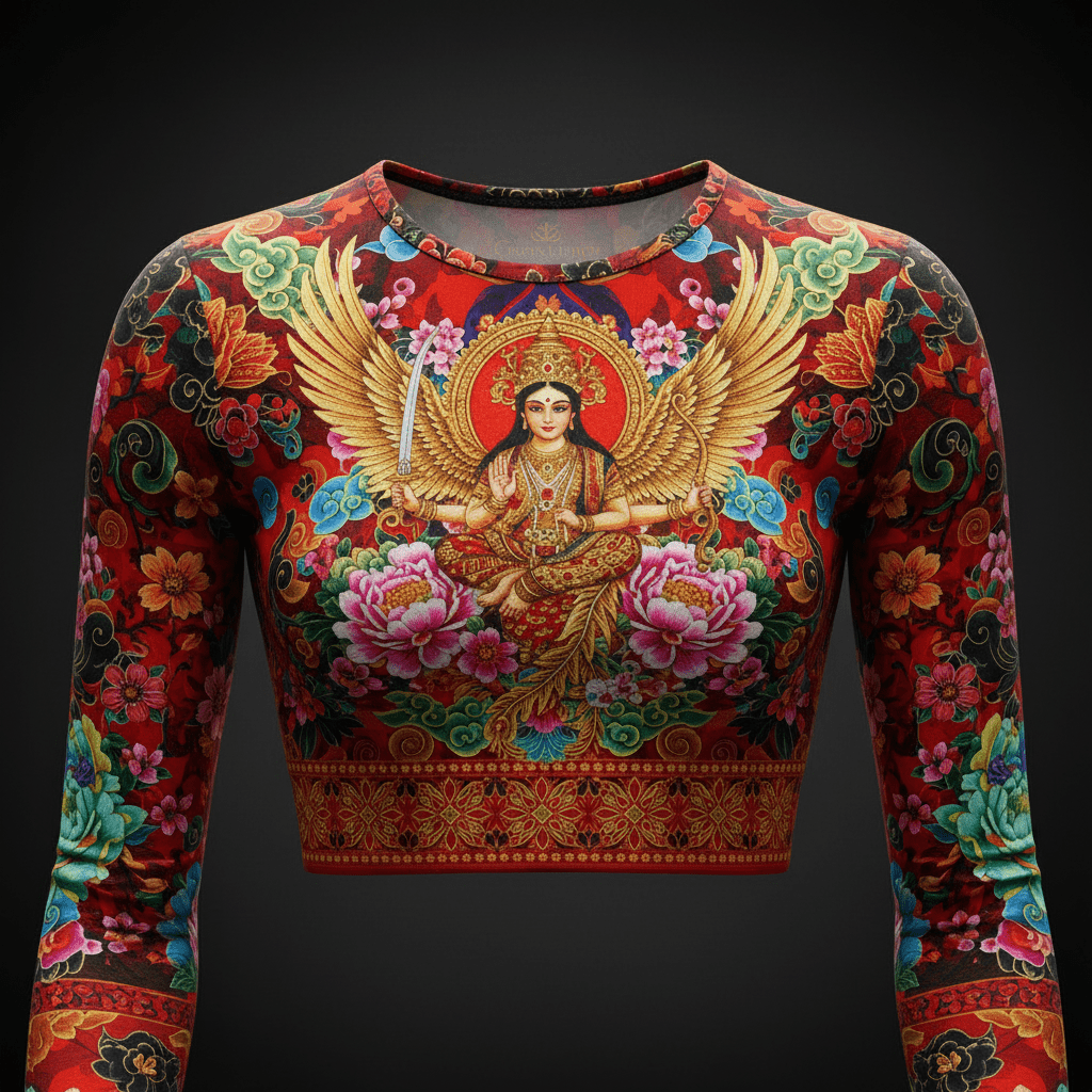 TITAN Women’s Chinese Dragon Empress Crop Top — Fenghuang Edition