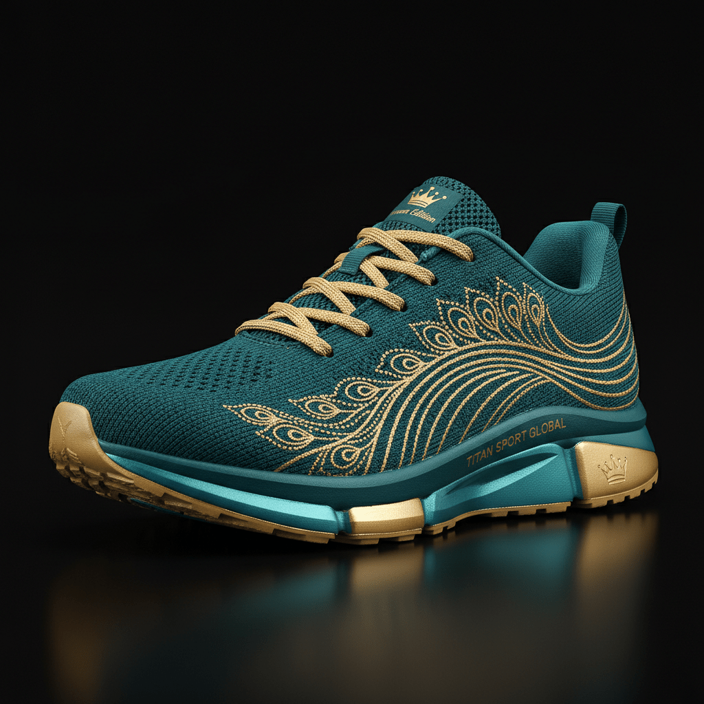 TITAN Women's Running Shoe Peacock Crown Edition