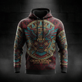 TITAN Aztec Eagle Knight Pullover Hoodie — Ocelotl Edition