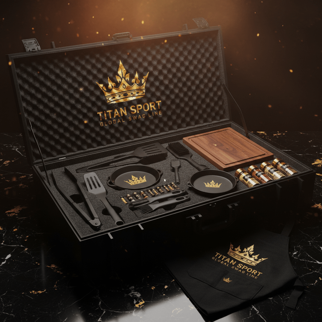 TITAN Crown Edition Complete BBQ and Outdoor Cooking Master Bundle SWAG LINE 10-Piece
