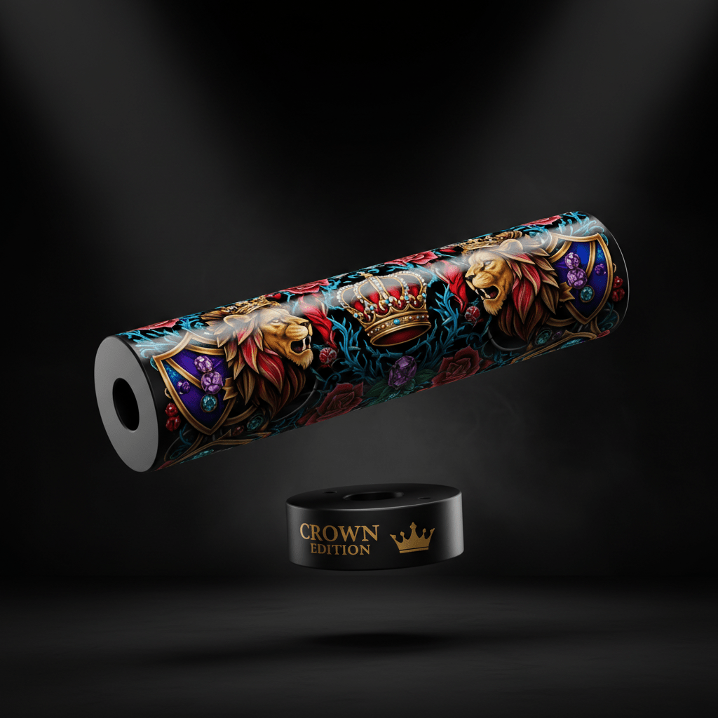TITAN Crown Edition Landmine Attachment — Crown Edition matte black and gold