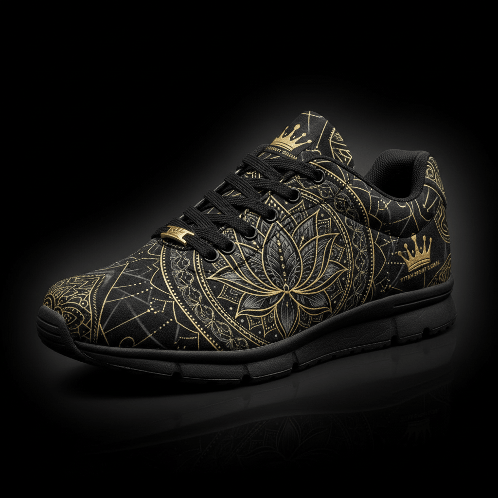 TITAN Crown Edition Lotus Mandala Women's Training Shoe Tattoo Art
