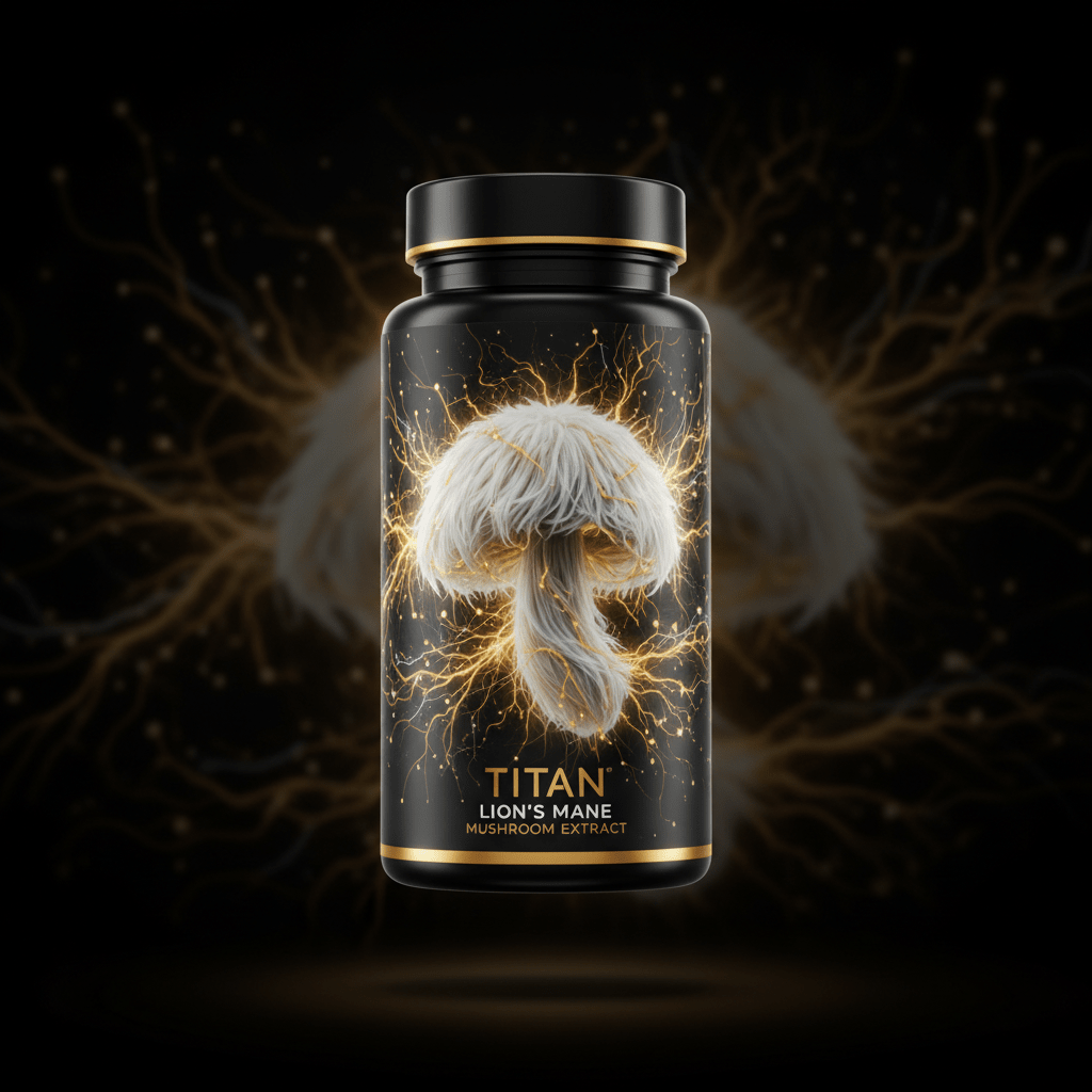 TITAN Lion's Mane Mushroom Extract - 50% Erinacines Brain Booster