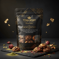 Crown High-Protein Rose Cardamom Dark Chocolate Cashew Clusters