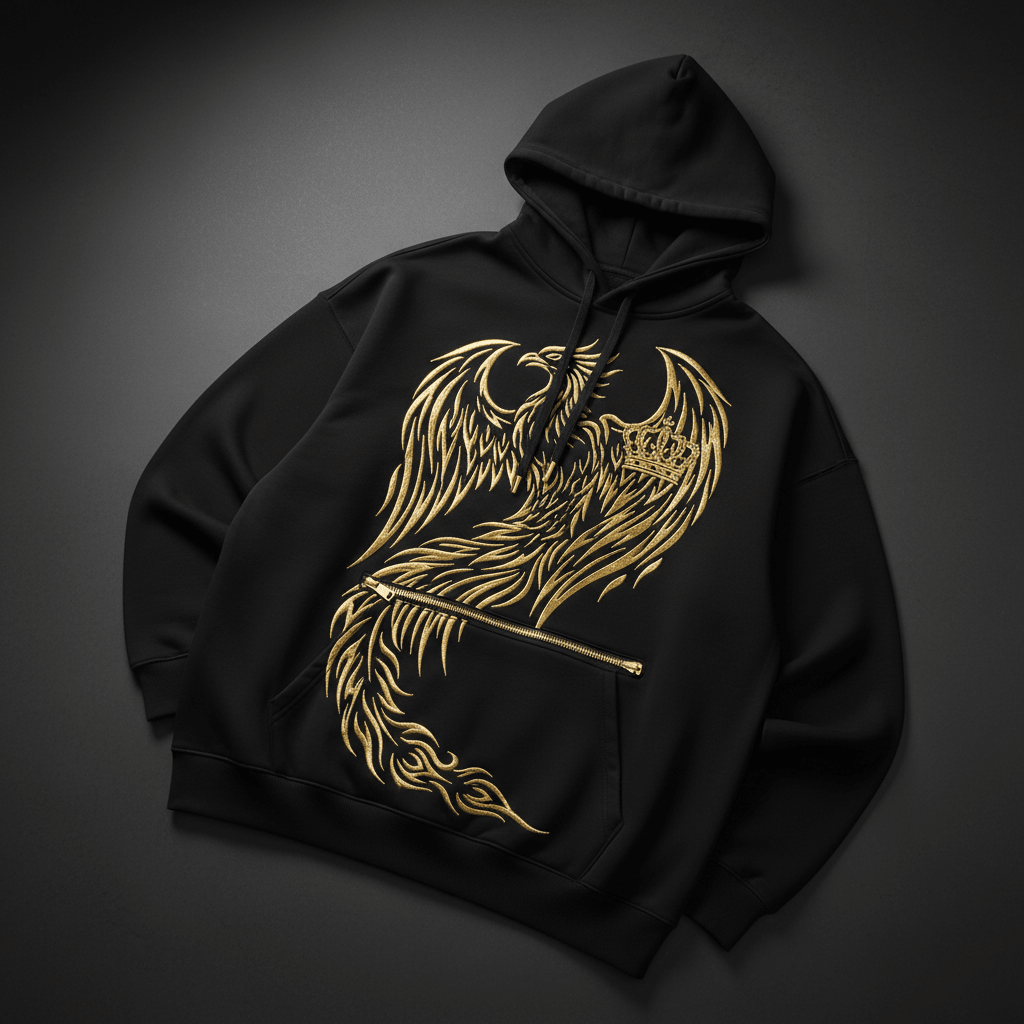 Phoenix Crown Warrior Hoodie — TITAN Crown Edition