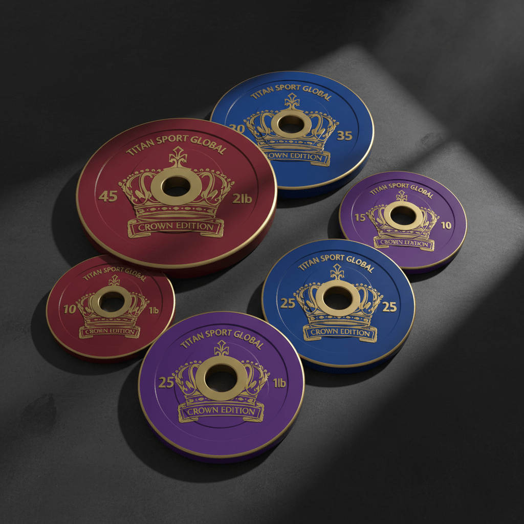 TITAN Crown Edition Olympic Bumper Plate Set