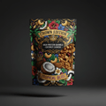 TITAN High-Protein Granola Coconut Cashew — Crown Edition bold tattoo-style artwork