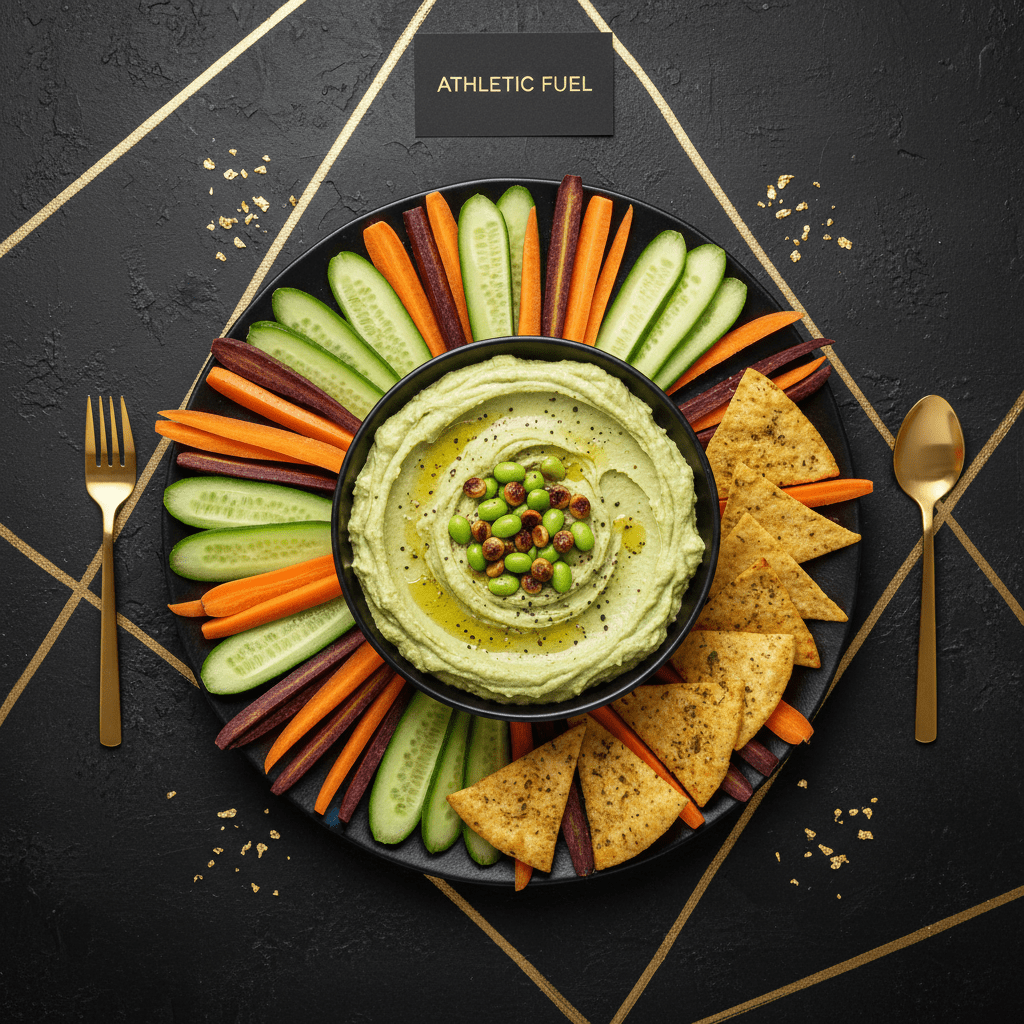 TITAN Edamame Hummus Veggie Dip Protein Snack