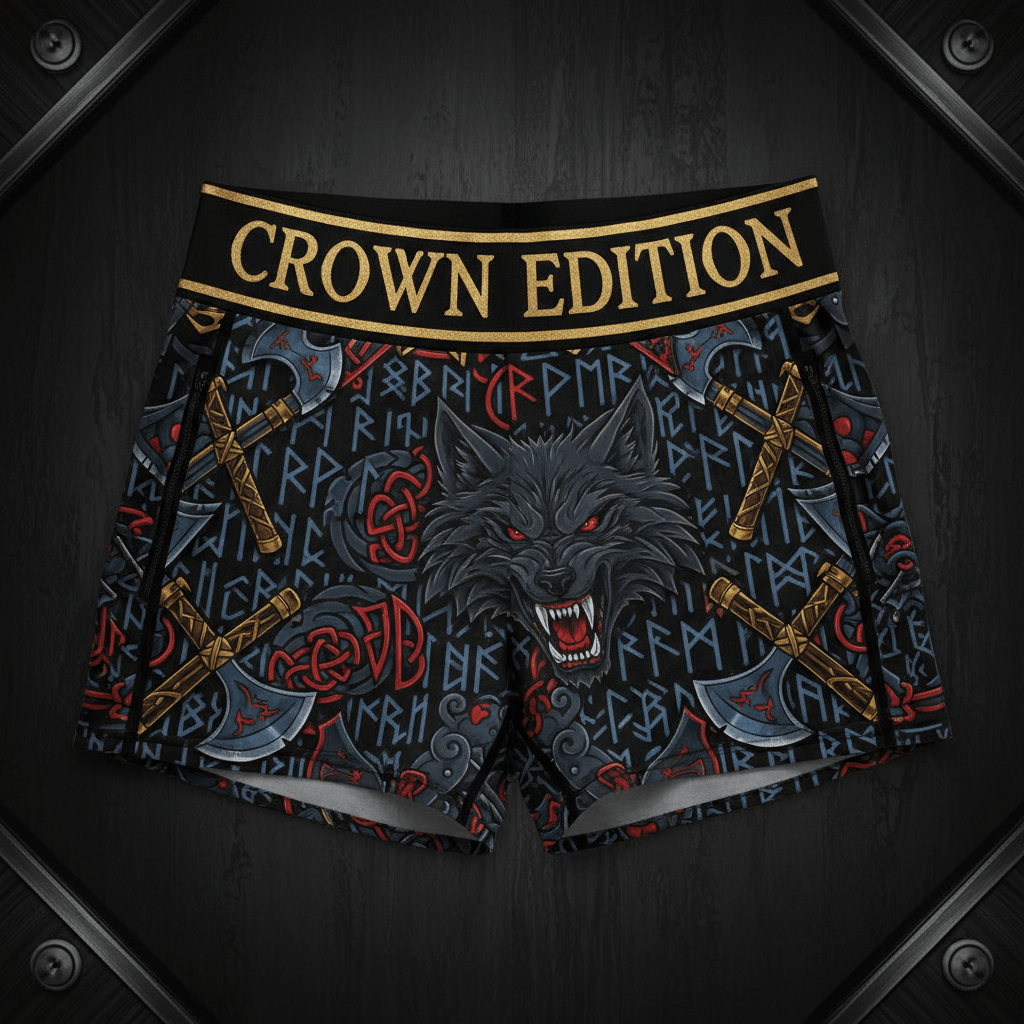 TITAN Crown Edition Tattoo Art Viking Shorts Women's Athletic Bottoms