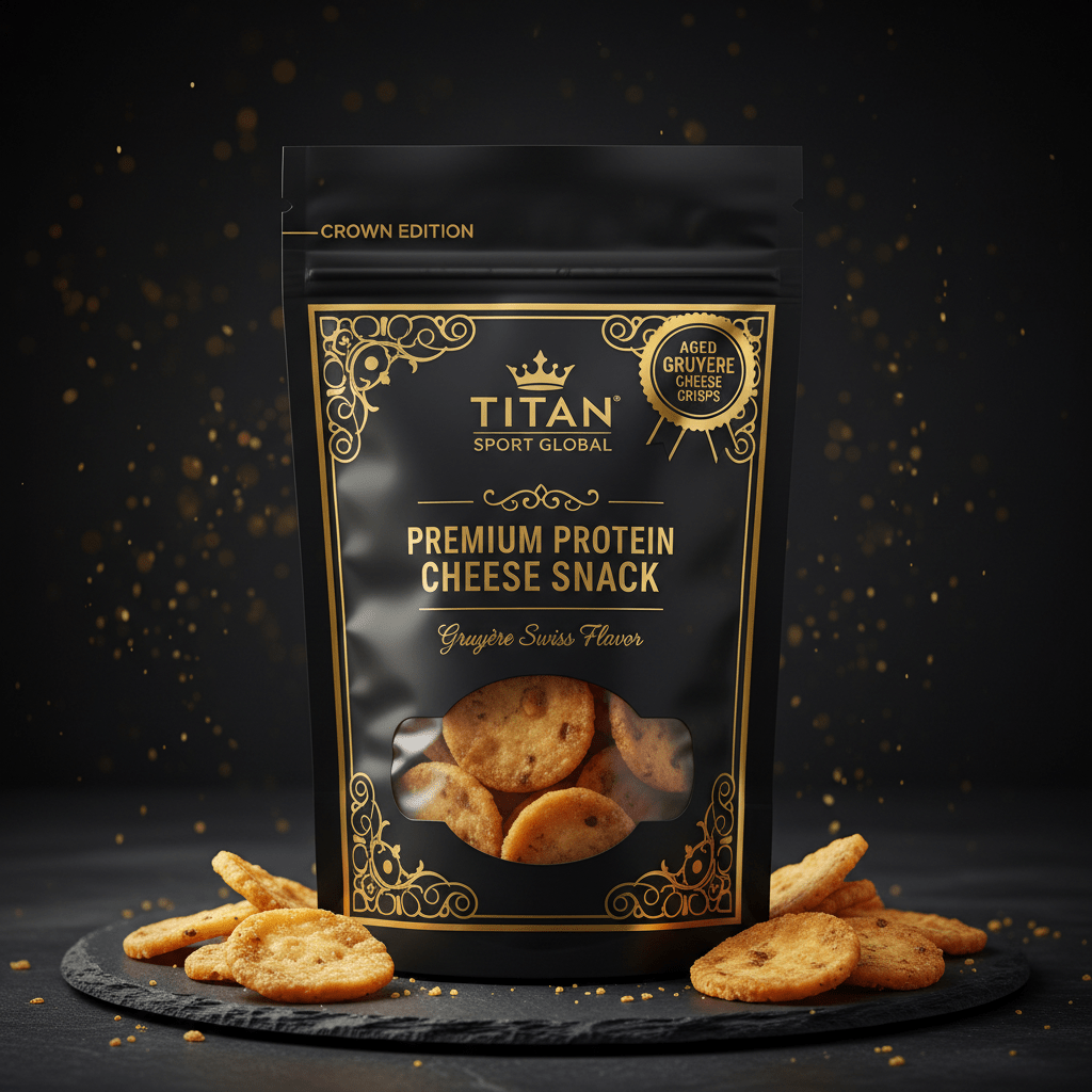 Crown High-Protein Gruyère Swiss Cheese Crisps