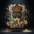 TITAN Plant Protein Powder Vanilla Bean — Crown Edition bold tattoo-style artwork