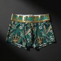 TITAN Crown Edition Women's Mint Blossom Sport Boyshorts — Mint Green & Gold
