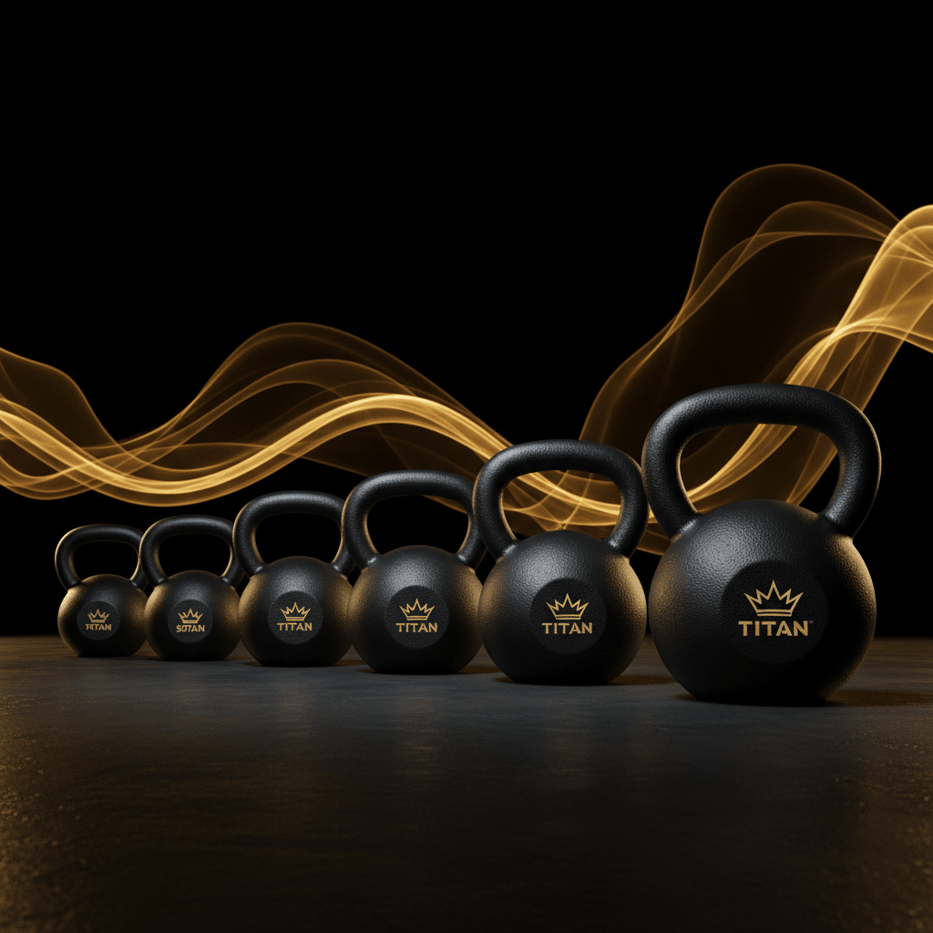 TITAN Crown Edition Cast Iron Kettlebell Set