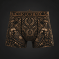 TITAN Crown Edition Men's Gladiator King Boxer Briefs — Bronze & Black