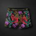 TITAN Crown Edition Women's Cozy Boxer Shorts — Hummingbird Garden Tattoo Art