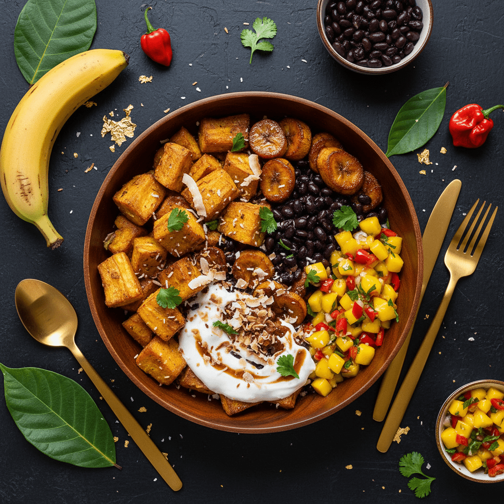 TITAN Breadfruit Plantain Caribbean Power Protein Fruit Bowl