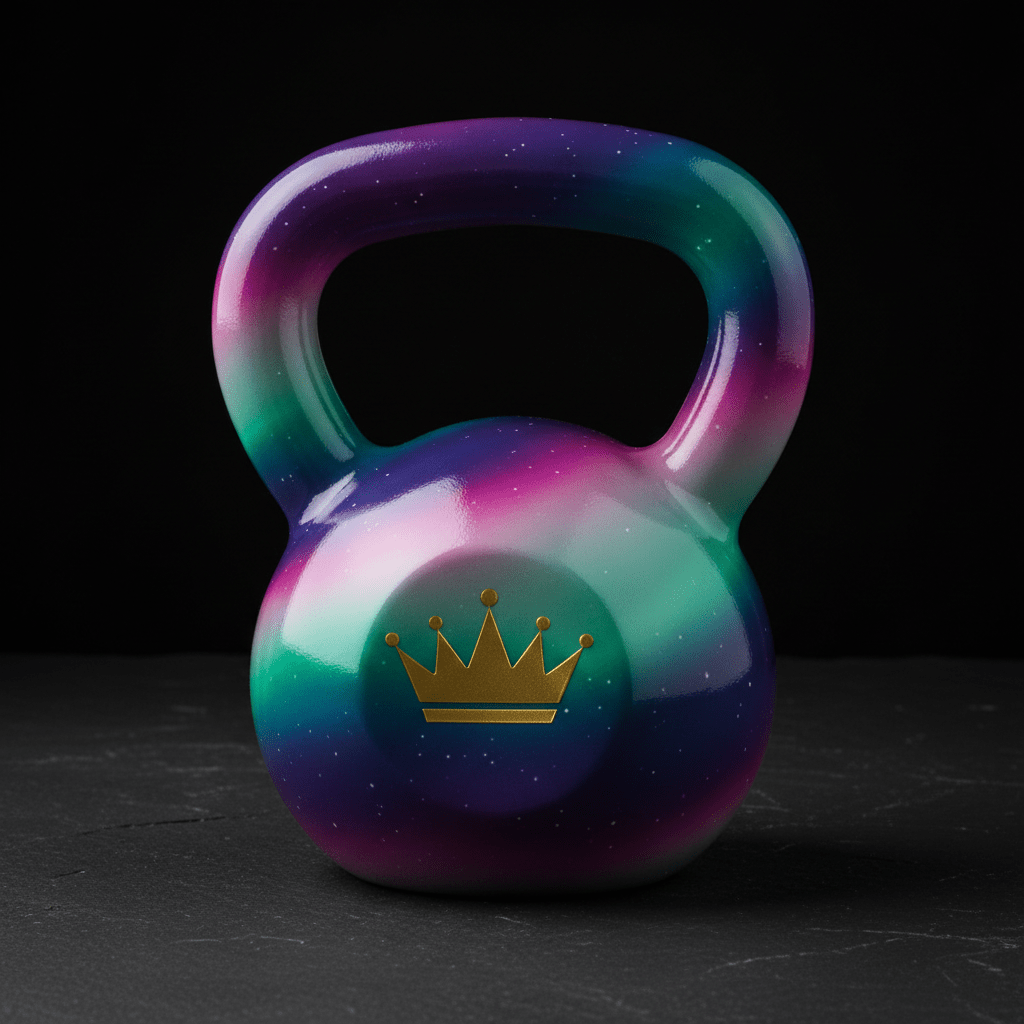 TITAN Kettlebell Aurora Crown Edition classic silhouette flat lay
