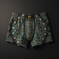TITAN Women's Cozy Boxer Shorts Henna Queen Crown Edition