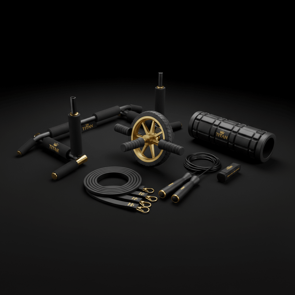 TITAN All-In-One College Student Dorm Room Home Gym Kit — Crown Edition