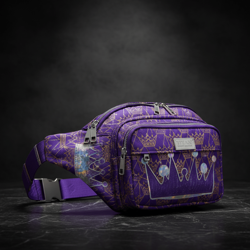 TITAN Crown Waist Pack — Royal Purple & Gold/Silver