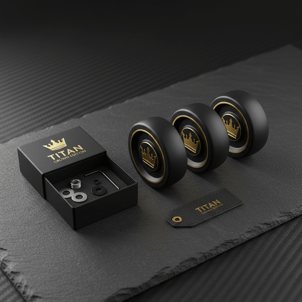 TITAN Crown Edition Ergometer Seat Roller Replacement Kit