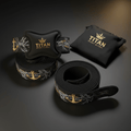 TITAN Lifting Straps Padded Wrist Support Heavy Duty 500lb Capacity 21.5 Inch