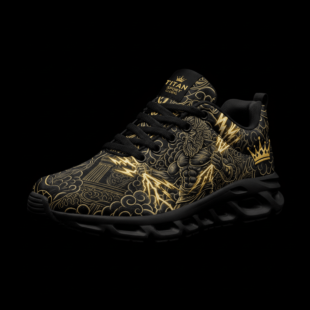 TITAN Crown Edition Zeus Thunder Men's Training Shoe Tattoo Art