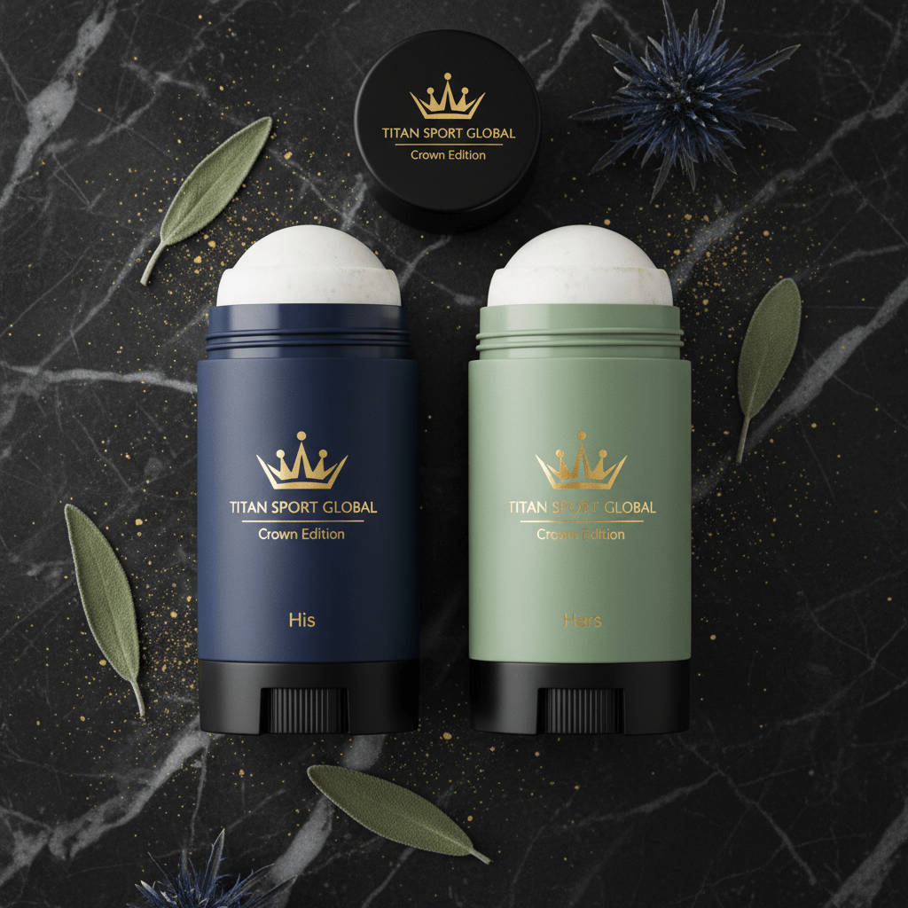TITAN Crown Edition His & Hers Natural Deodorant Stick Set