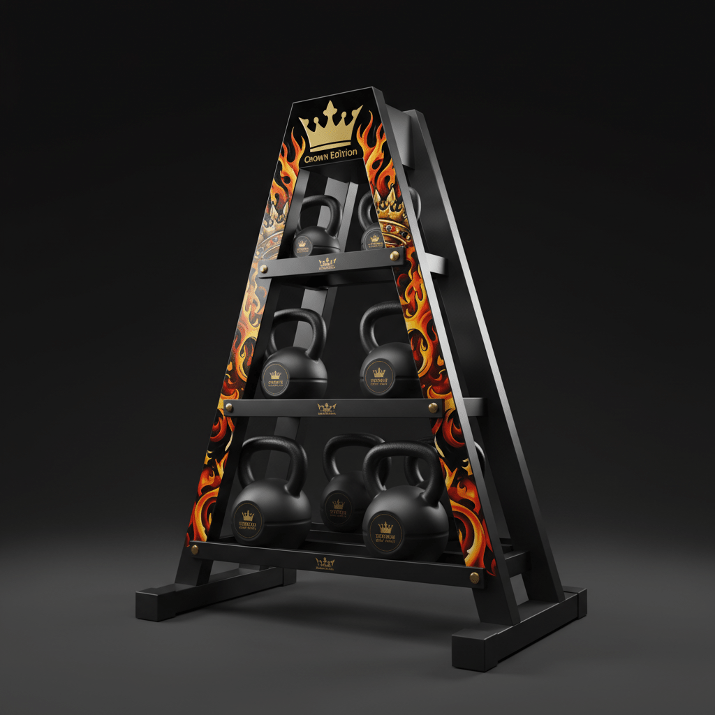 TITAN Crown Edition 3-Tier Kettlebell Storage Rack