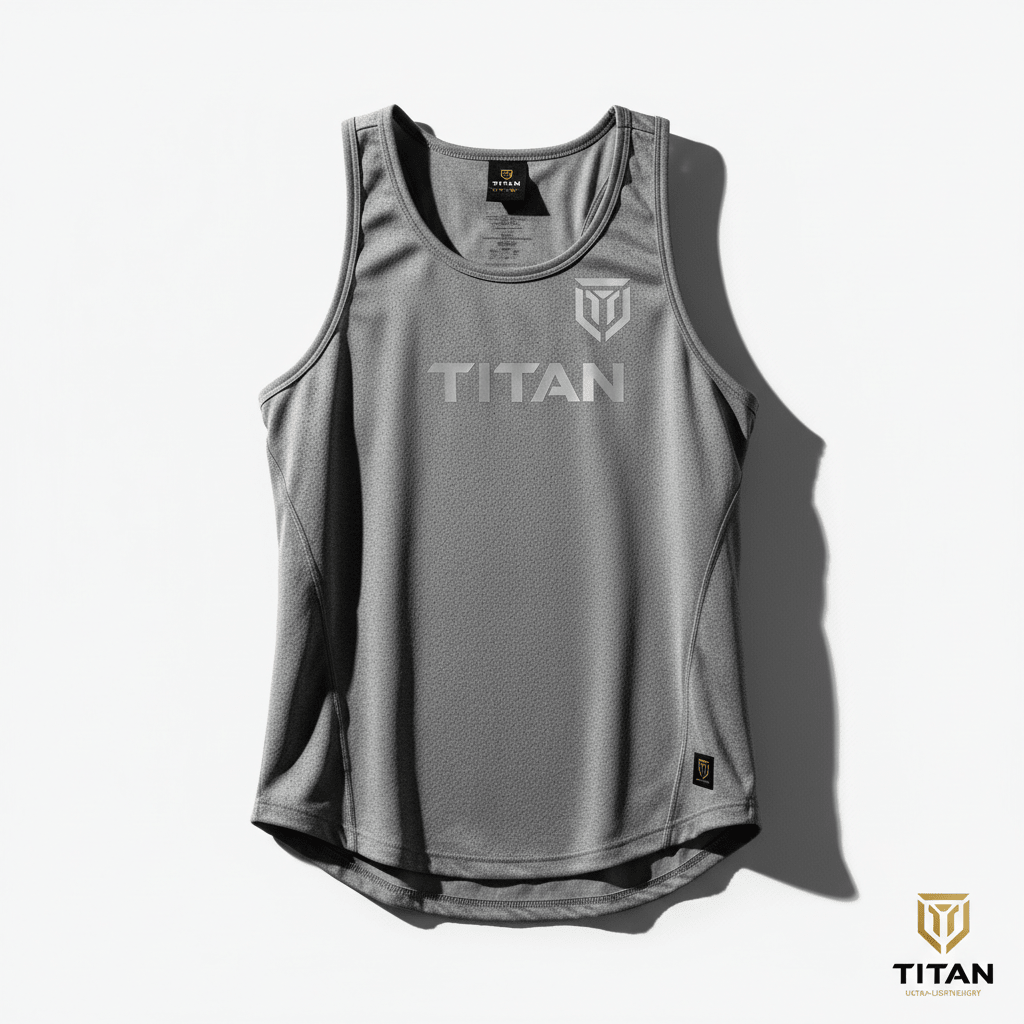 TITAN Training Tank Top - Grey Breathable