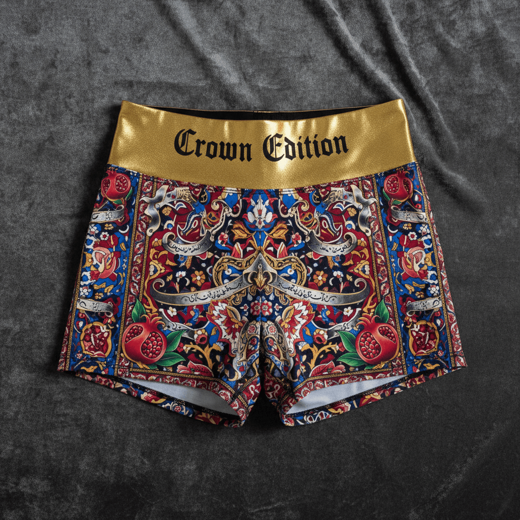 TITAN Crown Edition Tattoo Art Persian Shorts Women's Athletic Bottoms