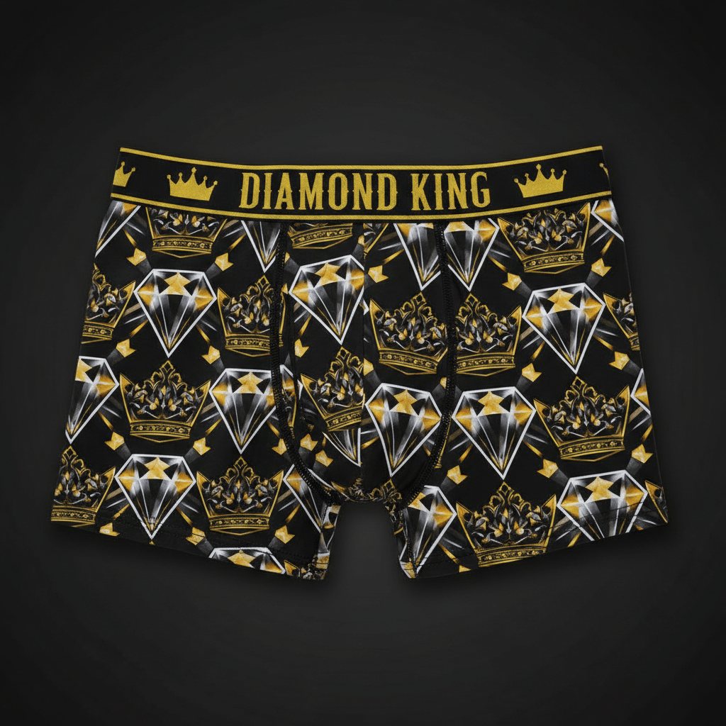 TITAN Men's Boxer Briefs Diamond King Crown Edition