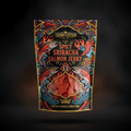 TITAN Protein Fish Jerky Spicy Sriracha Salmon — Crown Edition bold tattoo-style artwork