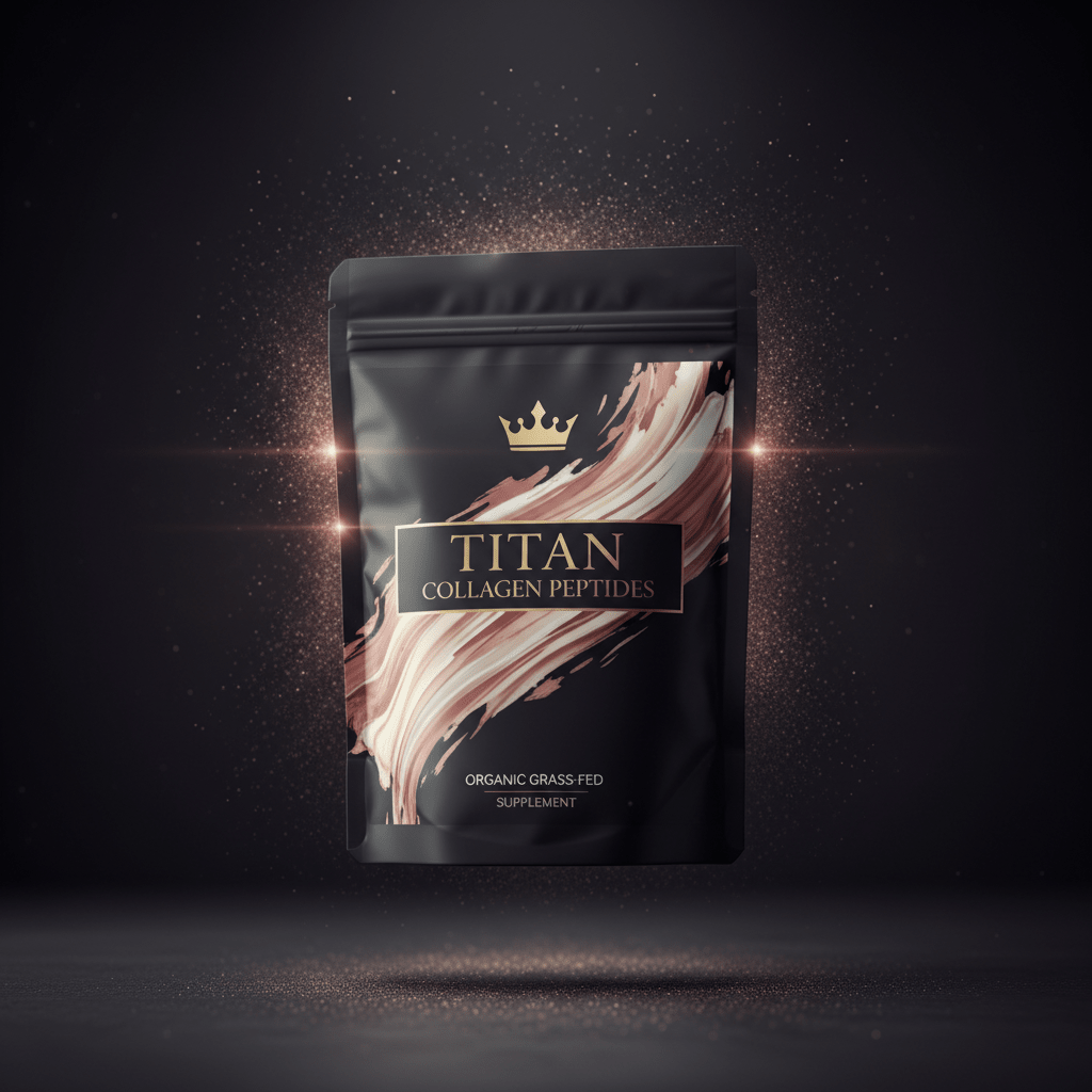 TITAN Collagen Peptides Organic Grass-Fed supplement pouch
