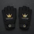 TITAN Crown Edition Cycling Gloves Matte Black Gold