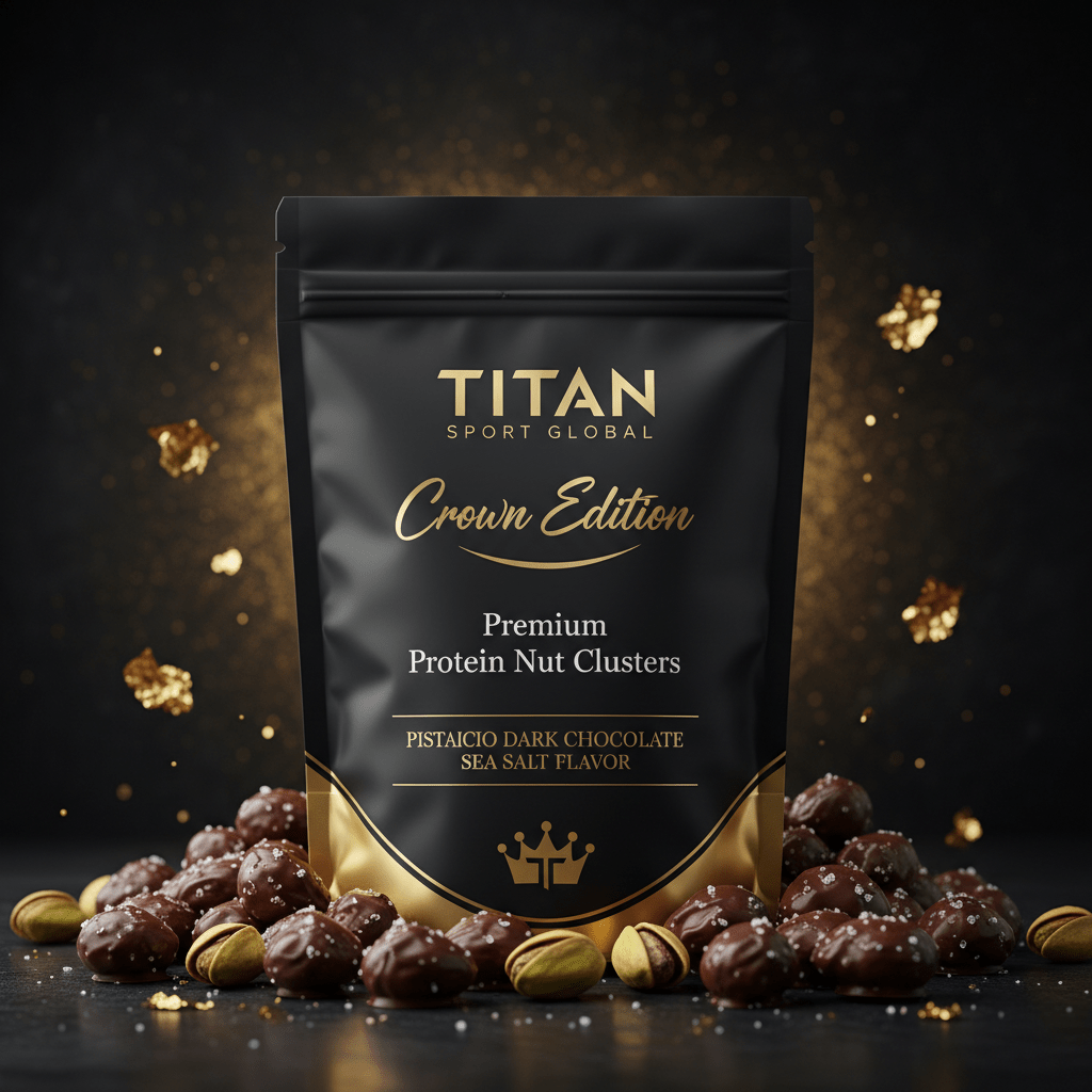 Crown High-Protein Dark Chocolate Pistachio Sea Salt Clusters