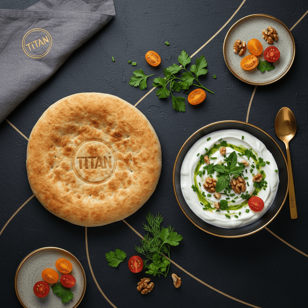 TITAN Tajik Vegan Qurutob Flatbread Breakfast Bowl