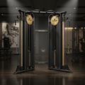 TITAN Crown Edition Dual Cable Crossover Machine matte black gold
