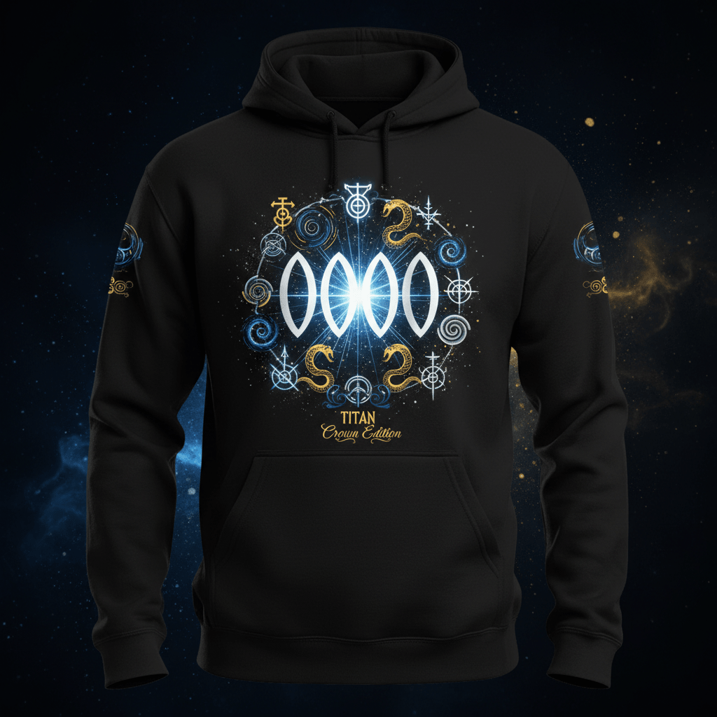 TITAN Men's Performance Hoodie Angel Number 000 Crown Edition