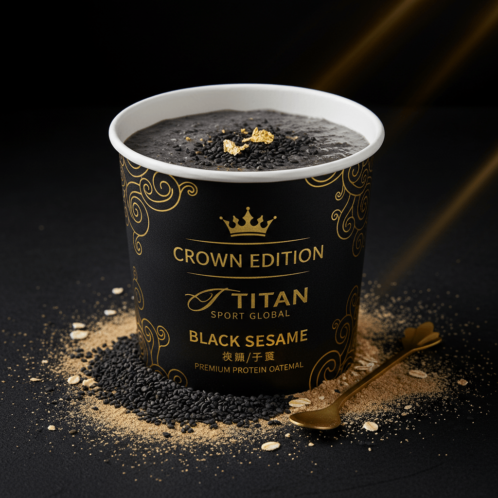 Crown High-Protein Black Sesame Oatmeal Cup