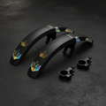 TITAN Crown Edition Cycling Mudguards Set Matte Black Gold