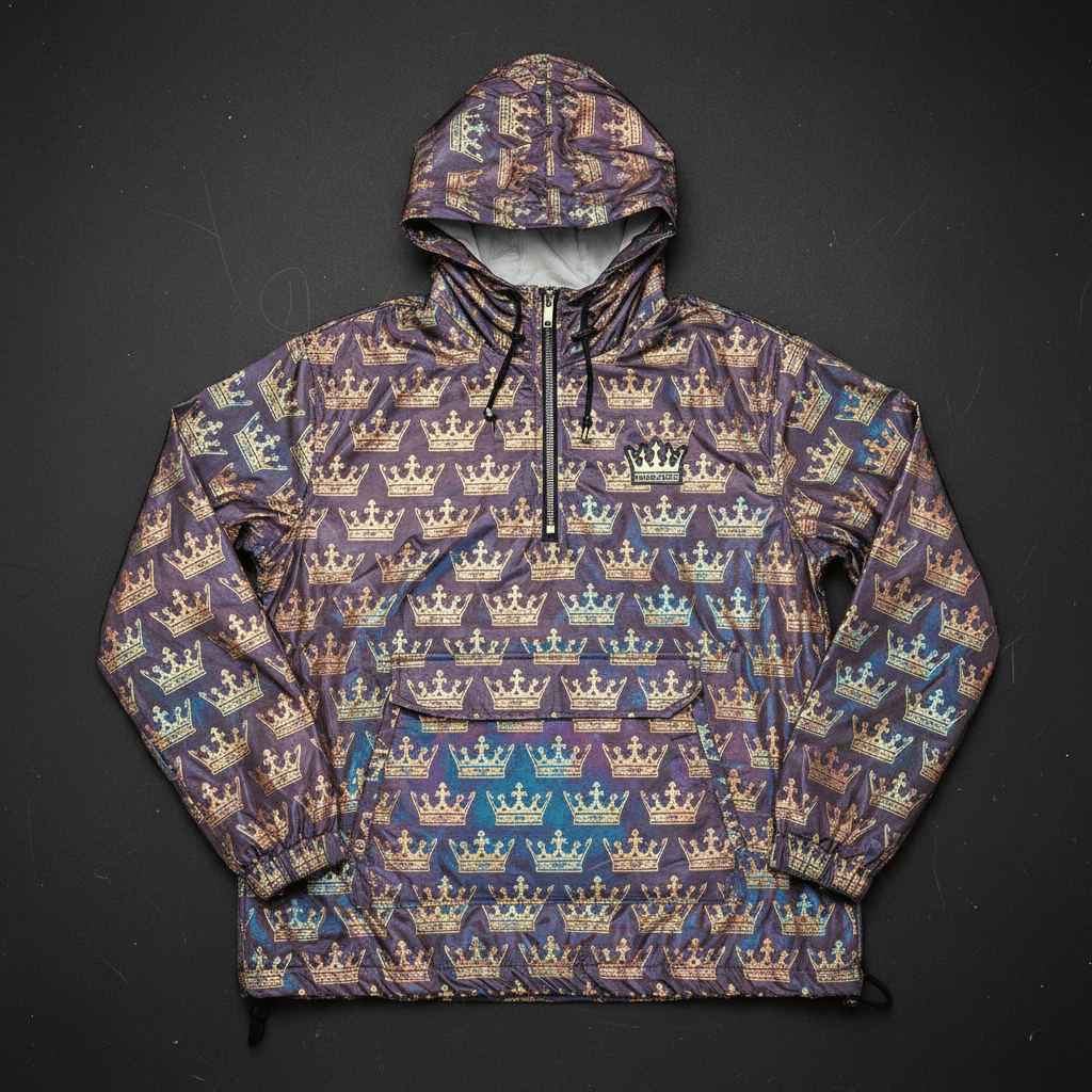 TITAN Women's Holographic Crown Anorak — Prism Queen SWAG Edition
