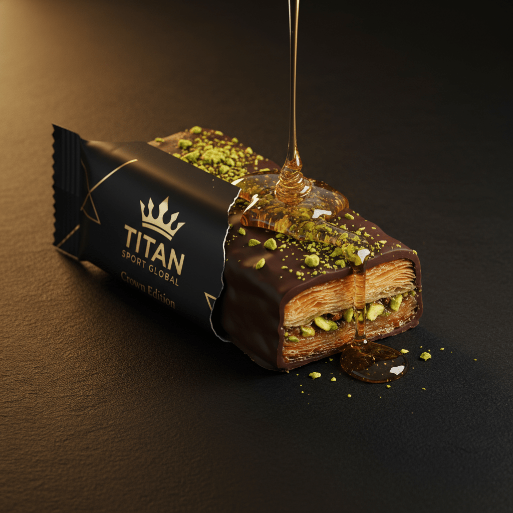 TITAN Crown Dark Chocolate Baklava Protein Bar - Crown Edition