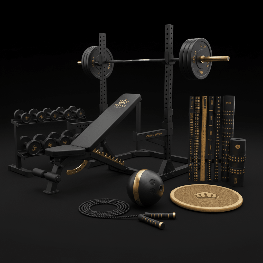 TITAN All-In-One Blind & Visually Impaired Athlete Home Gym Kit — Crown Edition