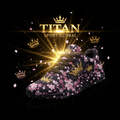 TITAN SPORT GLOBAL women's running shoes with cherry blossom crown pattern