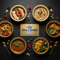TITAN Crown Edition Global Vegan Protein Breakfast Platter - 50g+ Protein Meal Plan