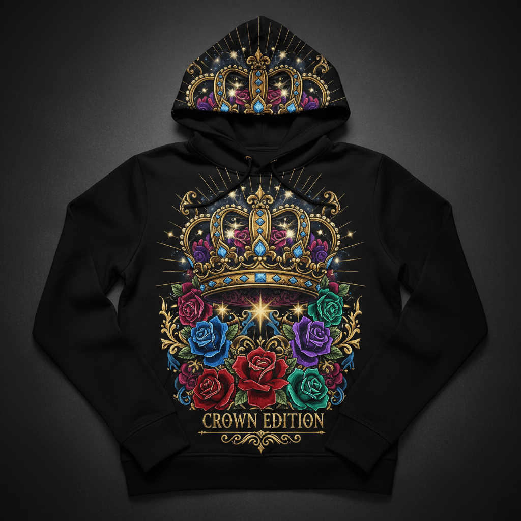 Fearfully Crowned Women's Hoodie — TITAN Crown Edition tattoo artwork