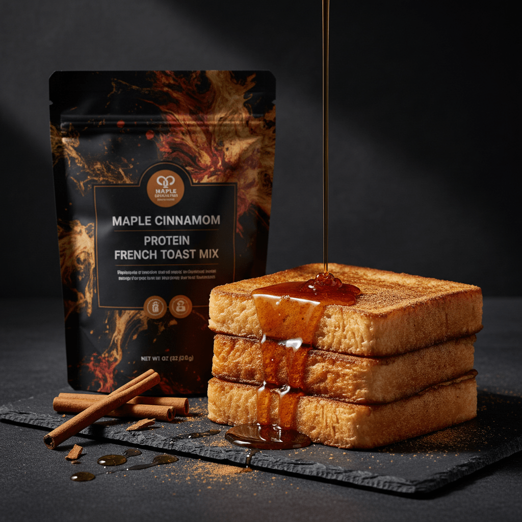 TITAN Protein French Toast Mix – Maple Cinnamon, premium product photography