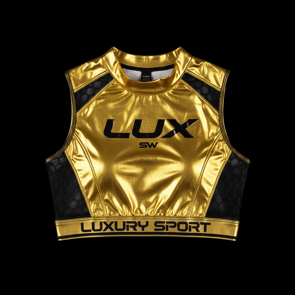 Cyber Gold Mesh Insert Top — Women's Warrior Drop