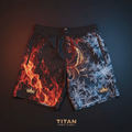 TITAN Temperature-Regulating Shorts - Crown Edition flat lay